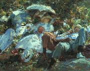 Group with Parasols John Singer Sargent